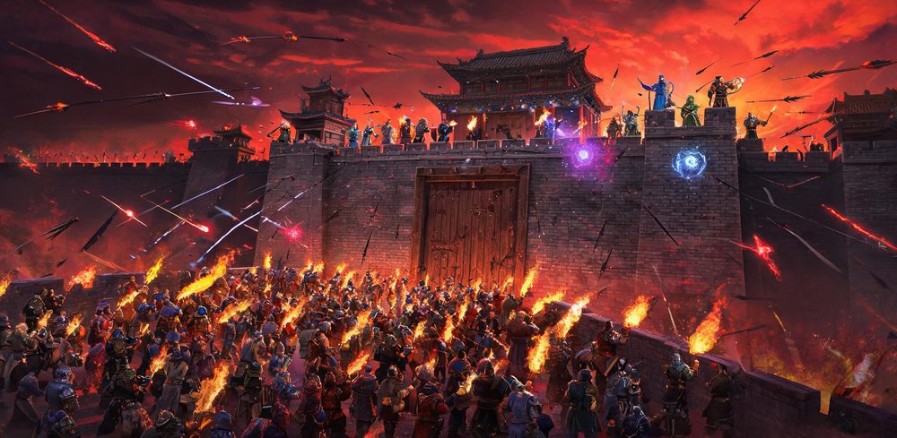 传奇沙巴克攻城战夜景战场